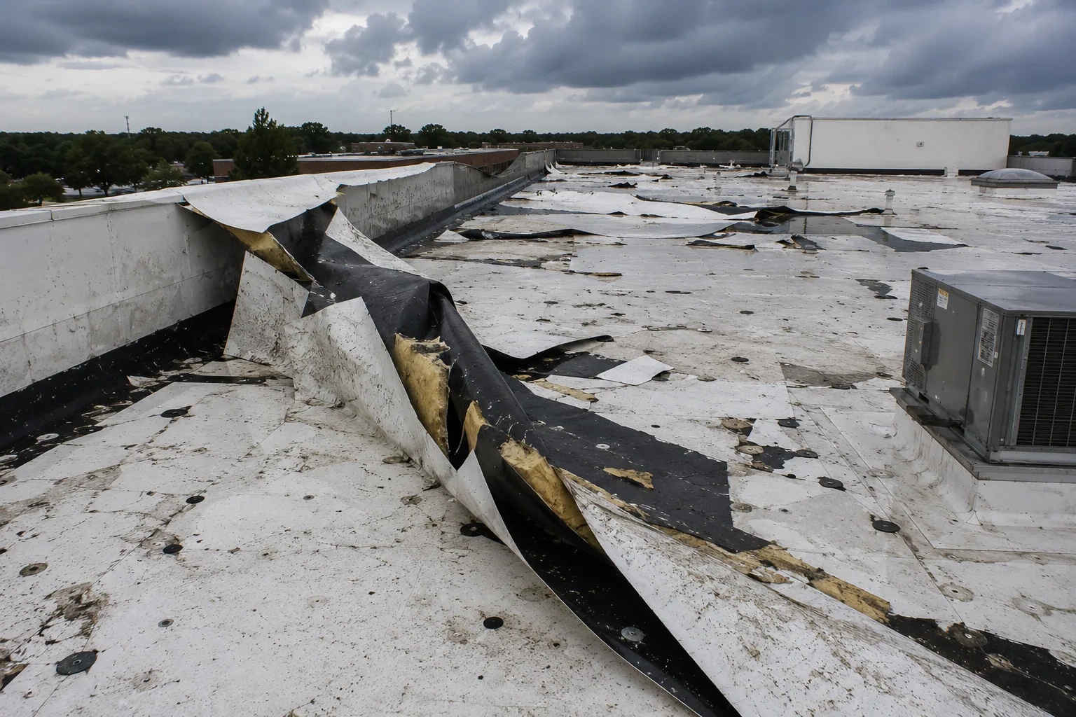 Commercial Hail Damage Roof Repair in Elgin, IL