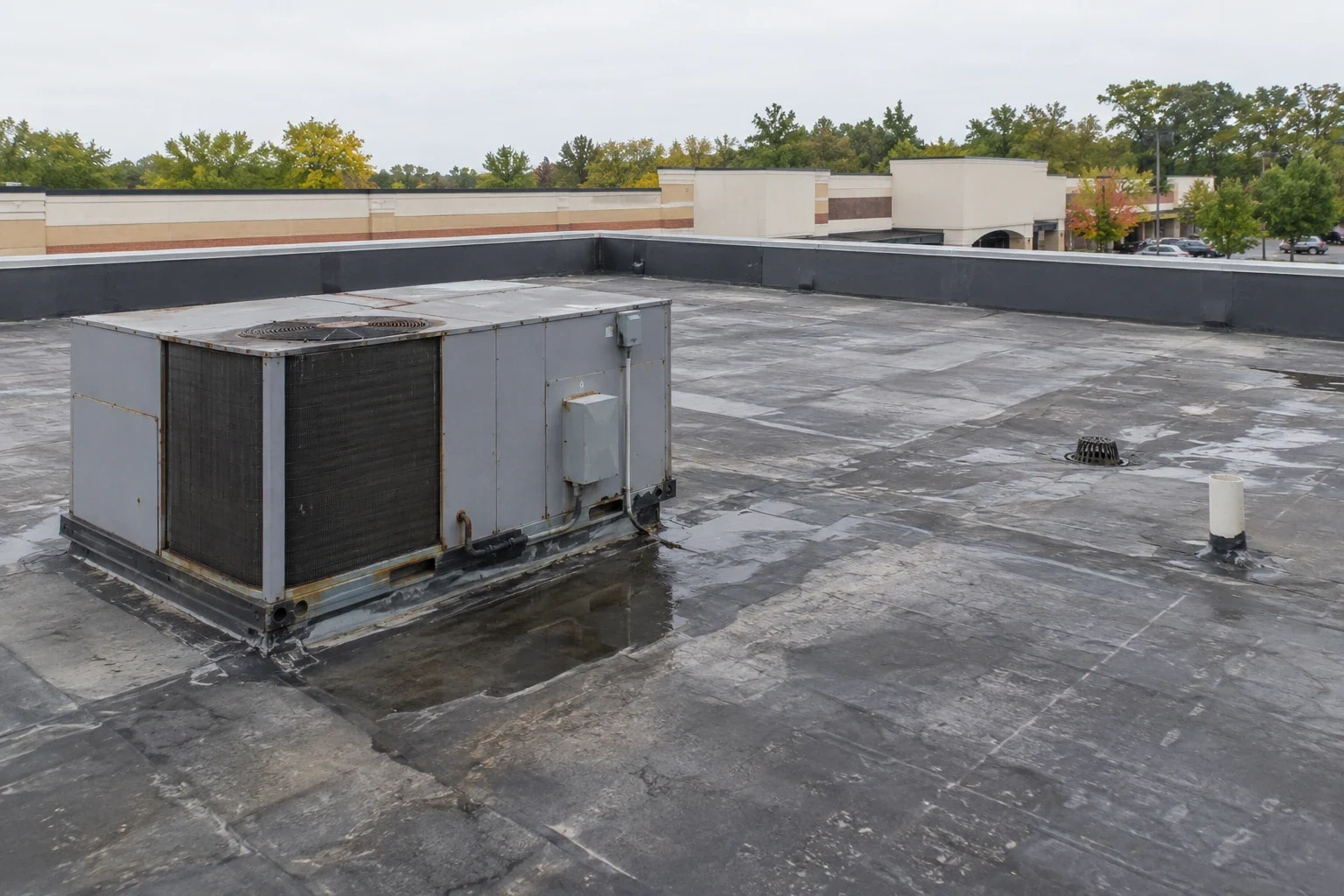 Shopping Center Commercial Roofing in Elgin, IL