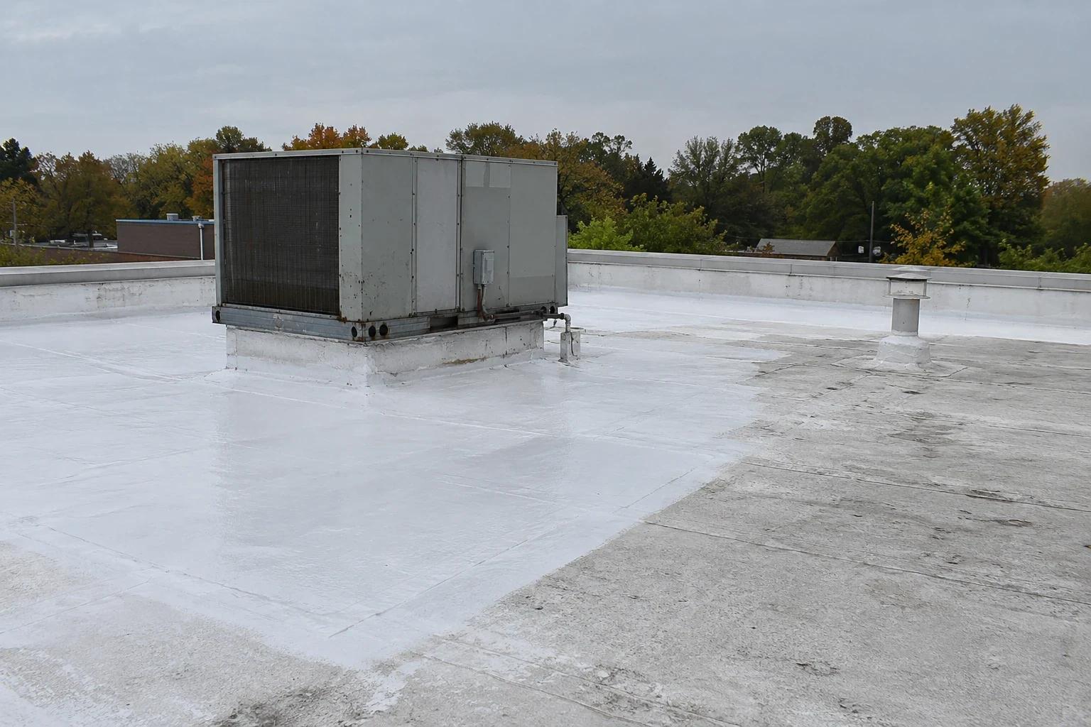 Commercial Roof Coating Restoration in Elgin, IL